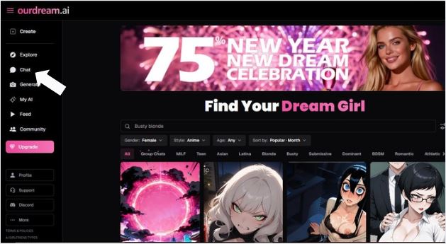 Step 1 Open the Chat Section