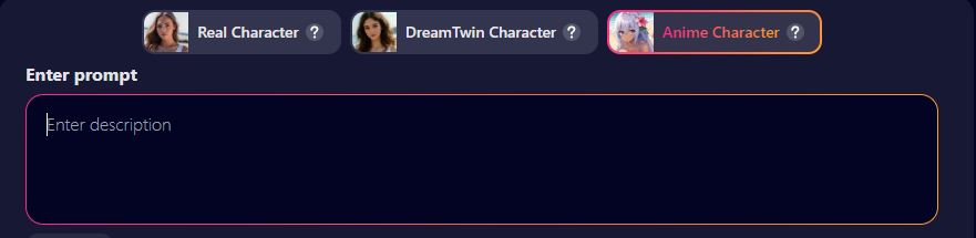 Step 2 - Write your prompt in the “Enter prompt” box