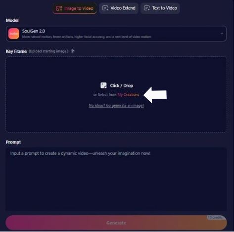 Step 3 - Add your Key Frame