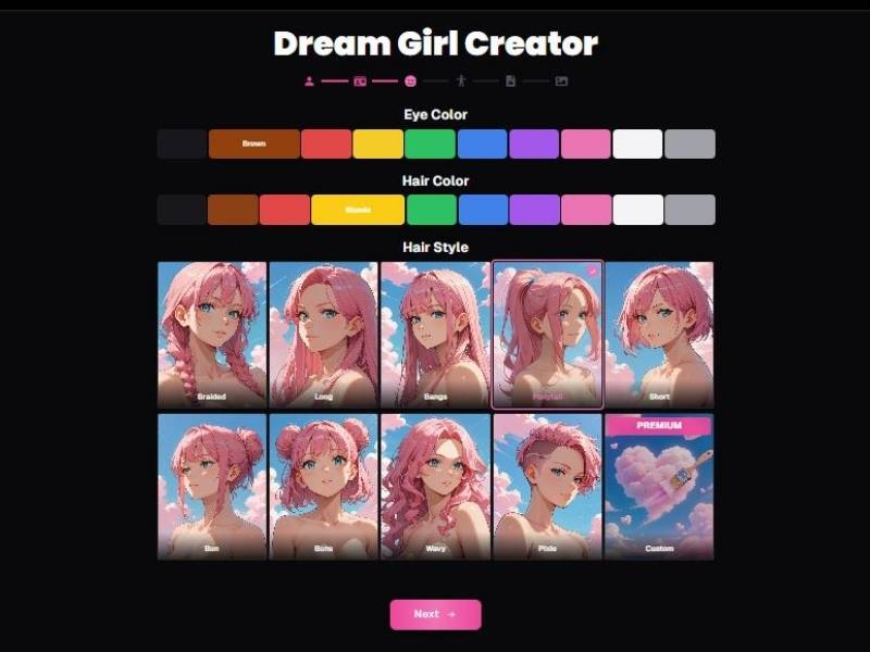 Step 3 Face, Hair and Color Styling