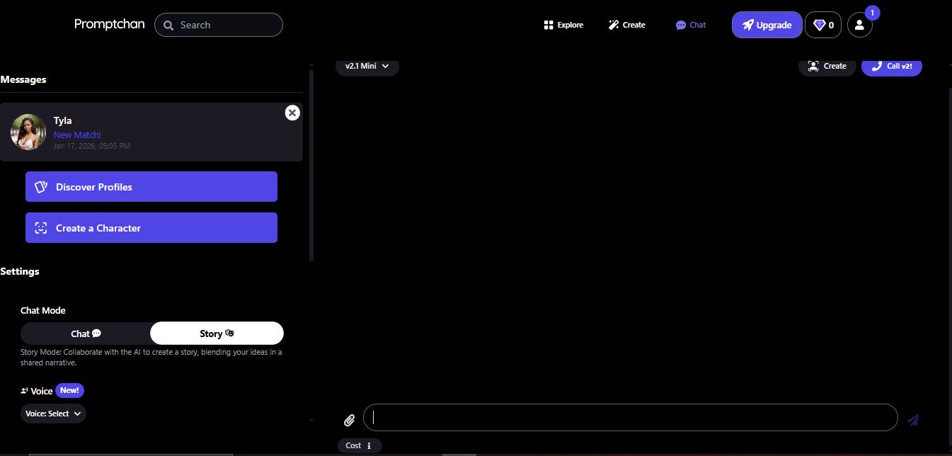 Step 3 - Start chatting and guide the image creation