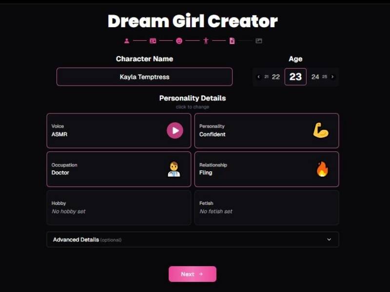 Step 5 Identity and Personality Setup