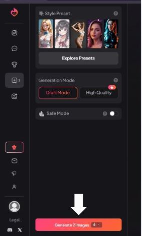 Step 6 - Set Quality and Generate